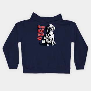 Heartfelt Paws: A Loving Pet Tribute Kids Hoodie